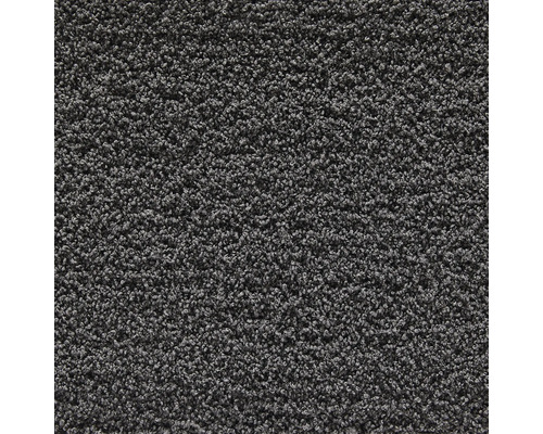 Heltäckningsmatta Shaggy Softness FB97 antracit 400cm bred (metervara) Närbild av en matta med öglad struktur