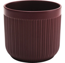 Kruka i keramik med räfflad yta