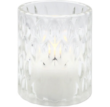 Vindljuslykta i glas med ljus