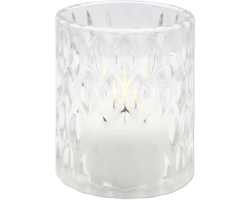 Vindljuslykta i glas med ljus