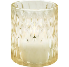 Värmeljushållare av glas med värmeljus