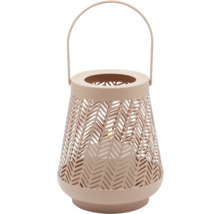 Dekorativ lykta med hålmönster och handtag