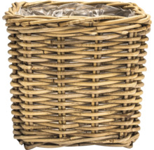 Rund blomkorg av rotting