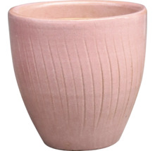 Blomkruka i keramik med räfflad yta