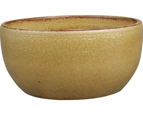 Planteringsskål Sandy Mocha glaserad keramik Ø44x21cm mocka Keramisk blomkruka