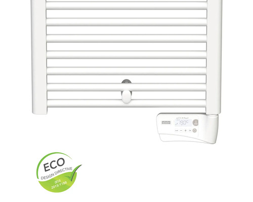 Elektrisk handdukstork med digital styrning och ECO Design Directive-sigill