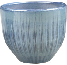 Blomkruka av keramik med räfflad yta