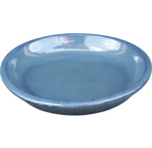 Blå keramisk skål