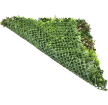 Konstgjord grön växtvägg med bladverk