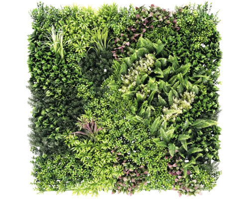 Konstväxtvägg Thallo 100x100cm Konstgjord växtvägg med olika grönsorter