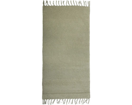 Rektangulär matta med fransar