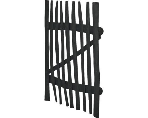 Svart trädgårdsgrind i trä