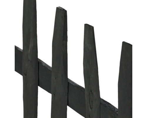 Detaljvy av ett staket av träribbor