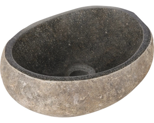 Tvättställ för bänkskiva av sten, oval form