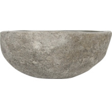 Grå blomskål av sten