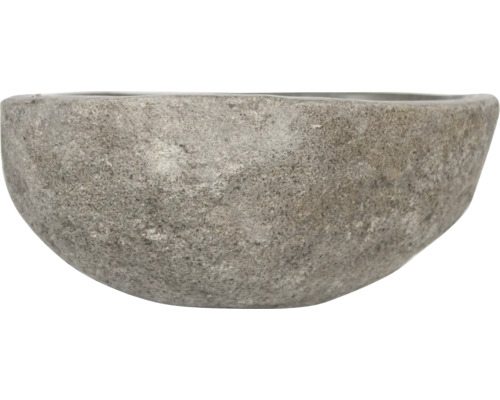 Grå blomskål av sten