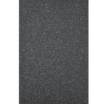 Närbild av en grå köksbänk med spräcklig textur.