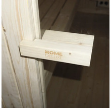Trädörrhandtag med Home Deluxe-logotyp