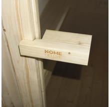 Trädörr med dörrstopp från Home Deluxe