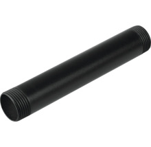 Svart stålrör med gänga