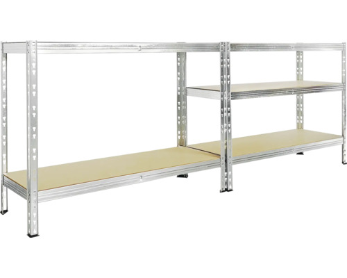 Metallhylla med flera nivåer för förvaring