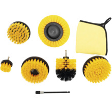 Rengöringsborstar med tillbehör och rengöringsduk