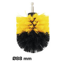 Rund borste med 88 mm diameter för borrmaskiner