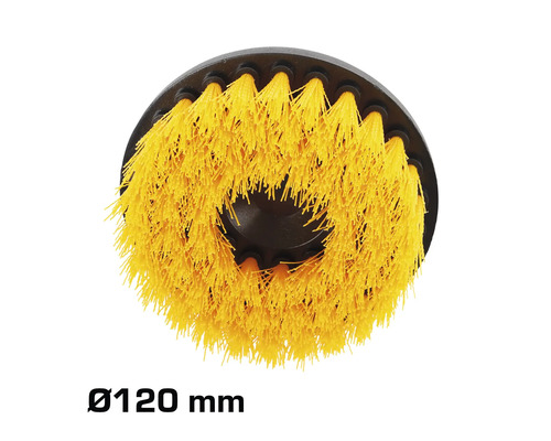 Rund borste med en diameter på 120 millimeter