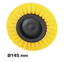 Rund borste med en diameter på 145 mm.