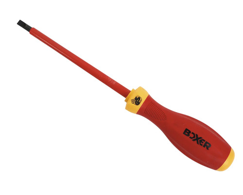 Spårskruvmejsel med isolerat skaft och Boxer-logotyp