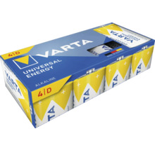 Varta Universal Energy Alkaliska D-batterier, 4-pack