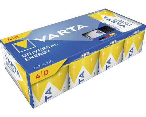 Varta Universal Energy Alkaliska D-batterier, 4-pack