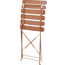 Fällbar trädgårdsstol av metall