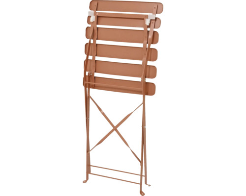 Fällbar trädgårdsstol av metall