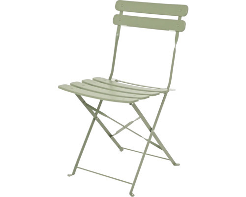 Fällbar trädgårdsstol av metall
