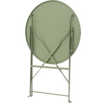 Hopfällt runt trädgårdsbord