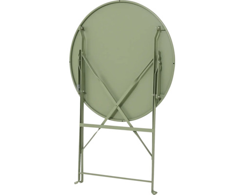 Hopfällt runt trädgårdsbord