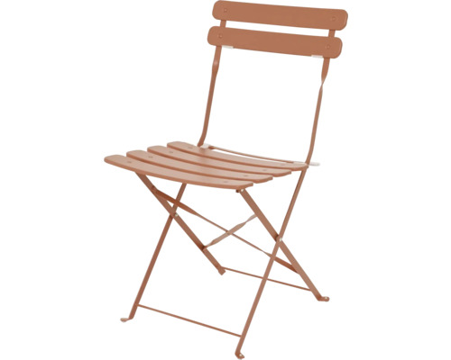Fällbar trädgårdsstol av metall
