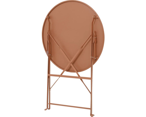 Fällbart trädgårdsbord, bakifrån