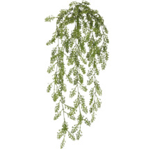 Konstgjord hängande växt med gröna blad