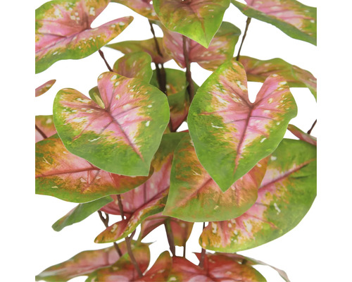Konstgjord Caladium växt med blad
