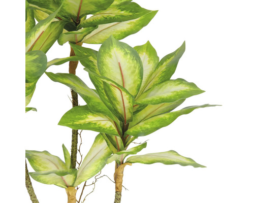 Konstgjord Dieffenbachia med gröna blad som dekoration