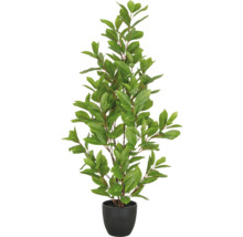 Konstgjord växt i kruka med gröna blad