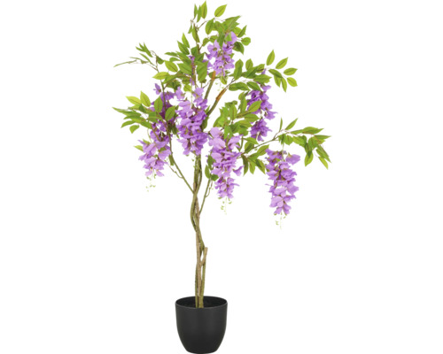 Konstväxt wisteria i kruka 100 cm Konstgjord blåregn i kruka för dekoration