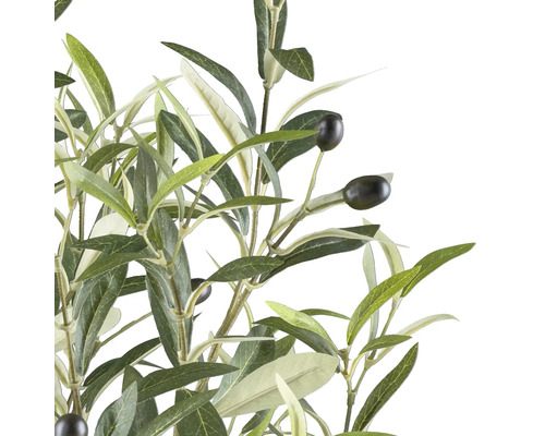 Konstgjord olivkvist med blad och oliver