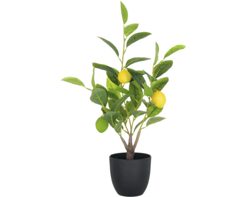 Konstväxt citronträd med frukter i kruka 48 cm Konstgjord citron träd i kruka som dekoration