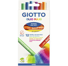 Giotto Olio Maxi oljepastellkritor, 12 stycken
