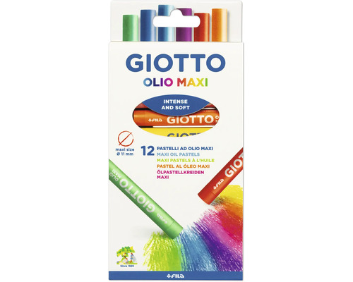 Pastellkritor GIOTTO olio maxi 11mm 12pack Giotto Olio Maxi oljepastellkritor, 12 stycken