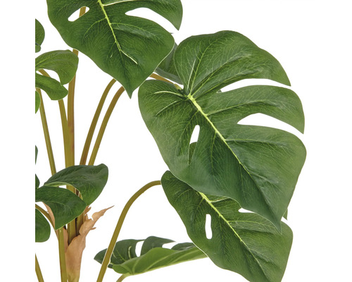 Konstgjord Monstera krukväxt med stora blad
