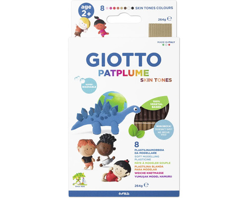 Giotto Patplume modellera hudtoner, 8 stycken, 264 gram
